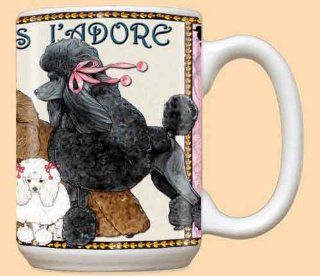 Black Poodle Coffee Mug: Kitchen & Dining