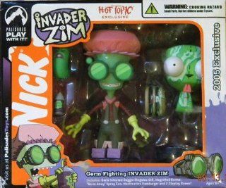 Invader Zim Germ Fighting Invader Zim Hot Topic Exclusive Figure Set Toys & Games