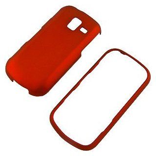 Red Rubberized Protector Case for Samsung Intensity III SCH U485: Cell Phones & Accessories