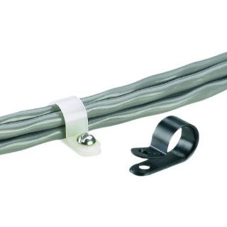 Panduit CCH12 S10 C Fixed Diameter Cable Clamp, Nylon 6.6, Natural, #10 Screw Mounting Method, 0.36" Bundle Offset, 0.12" Max Bundle Diameter, 0.50" Width (Pack of 100): Industrial & Scientific