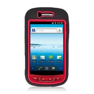 Eagle Cell PASAMR720SPSTRDBK Advanced Rugged Armor Hybrid Combo Case with Kickstand for Samsung Admire / Vitality R720   Retail Packaging   Red/Black Cell Phones & Accessories