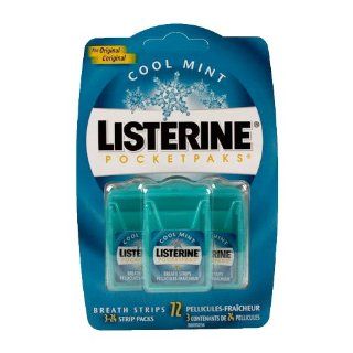 Listerine PocketPaks Breath Strips, Cool Mint, Value Pack, 72 ct, 4 Pack: Health & Personal Care