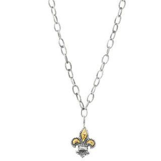Designer Phillip Gavriel 18k & Sterling Silver Collection Adjustable Necklace 16": Jewelry