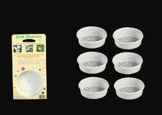 Sink Strainee 6 Pack Sink Strainer. 100% Corn Starch Means 100% Biodegradable, Non Toxic and Earth Friendly.: Kitchen & Dining