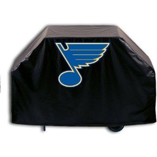 St. Louis Blues Grill Cover with Music Note logo on stylish Black Vinyl by Covers by HBS : Sports Fan Grill Accessories : Sports & Outdoors