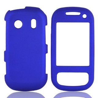Talon Snap On Hard Rubberized Phone Shell Case Cover for Samsung M350 Seek (Blue): Cell Phones & Accessories