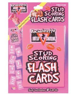 Bachelorette party outta control stud scoring flash cards (Pack Of 2): Health & Personal Care