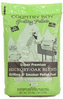 Country Boy's 40 lbs Oak Wood Barbecue Grilling Smoker Pellets., Hickory/Oak : Smoker Chips : Patio, Lawn & Garden