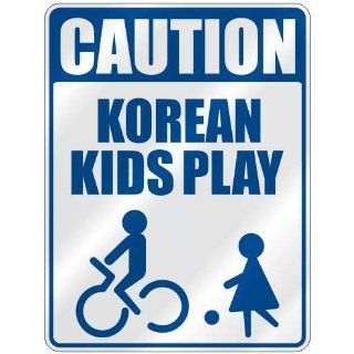 " CAUTION KOREAN KIDS PLAY " PARKING SIGN SOUTH KOREA: Home Improvement