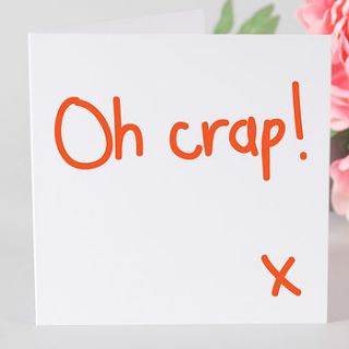 oh crap! card by megan claire