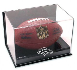 Denver Broncos Wall Mounted Football Logo Display Case : Sports Related Display Cases : Sports & Outdoors