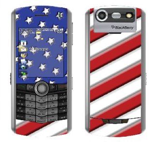 System Skins "American Flag 1" Skin Decal for BlackBerry Pearl 8130 Cell Phone   Includes FREE Wallpaper!: Cell Phones & Accessories