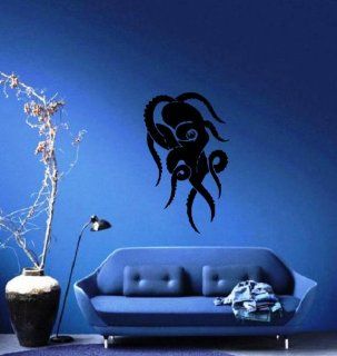 Octopus Swirls Abstract Silhouette Ocean Marine Sea Decor Wall Mural Vinyl Art Decal Sticker M492  