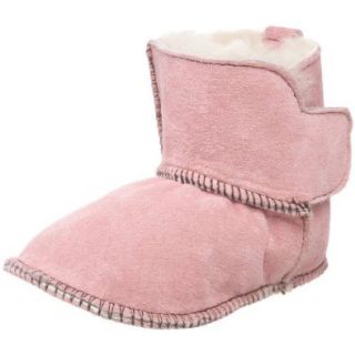 EMU Australia Contrast Baby Bootie (Infant/Toddler), Orchid Pink/Chocolate, 0 6 Months M US Infant: Boots: Shoes
