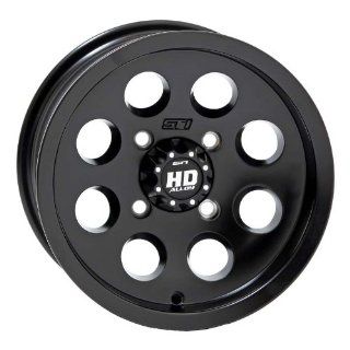 STI HD1 Golf Cart Wheel Black 12x7 (4/4)   (2+5) [12HDB104]: Automotive