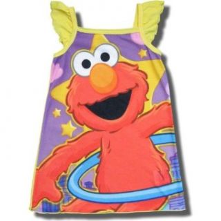 Elmo "Gold Stars" Nightshirt for Toddler Girls   4T: Clothing
