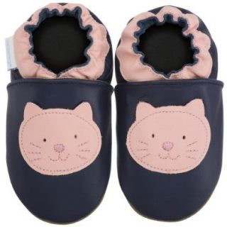 Robeez Soft Soles Kitty Slip On (Infant/Toddler/Little Kid), Navy/Pink, 12 18 Months (4.5 6 M US Toddler): Shoes