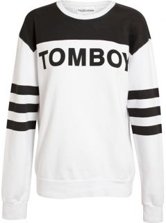 Filles A Papa ‘tomboy’ Motif Cotton Sweatshirt