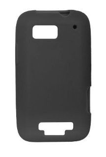 Motorola MB525 DEFY Silicone Skin Case   Black: Cell Phones & Accessories