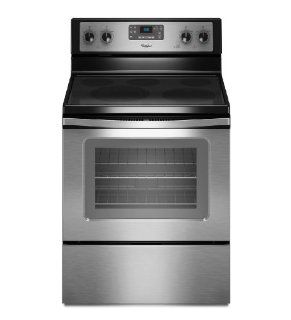 Whirlpool WFE520C0AS 30" Stainless Steel Electric Smoothtop Range: Appliances