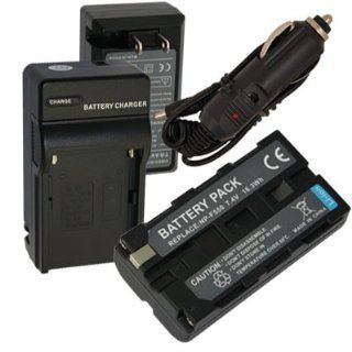 Battery+Charger for Sony NP F330 NP F530 NP F550 NP F570 NP F730 NP F750 NP F930 NP F950 : Camcorder Battery Chargers : Camera & Photo