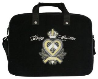 Juicy Couture Velour Heart Crown Laptop Computer Sleeve Case Bag Black: Clothing