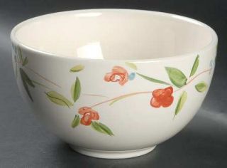 Gibson Designs Montclair Garden Soup/Cereal Bowl, Fine China Dinnerware   Floral