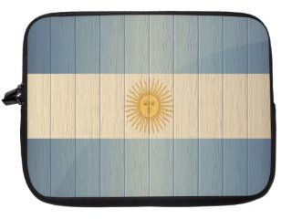 10 inch Rikki KnightTM Argentina Flag on Distressed Wood Laptop sleeve   Ideal for iPad 2,3,4, iPad Air, Galaxy Note, Small Notebooks and other Tablets: Computers & Accessories