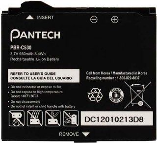 Pantech 5HTB0045B0A Battery Slate Reveal Link for Pantech PBR C530   Original OEM   Non Retail Packaging   Black: Cell Phones & Accessories