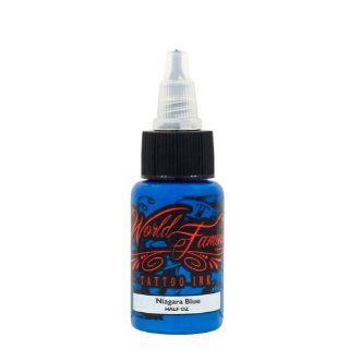 NIAGARA BLUE World Famous Tattoo Ink .5 Quality Bottle Pigment Colors 1/2 oz: Health & Personal Care
