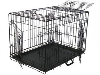 GoPetClub 3 Door Metal Pet Crate, 36 Inch : Dog Crate : Pet Supplies