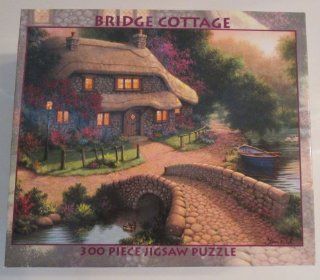 The Art of Richard Burns Boyville Cottage 300 Piece Jigsaw Puzzle: Toys & Games