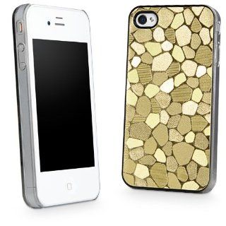 BoxWave LuxePave iPhone 4S / 4 Case   Hybrid Hard Plastic Mosaic Pattern Case Cover with Shimmery Mosaic Design   Apple iPhone 4S / 4 Cases and Covers (Gold): Cell Phones & Accessories