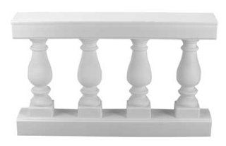 Rotational Molding Balustrade 48" W/4 30" Balusters #548   Wood Moldings And Trims