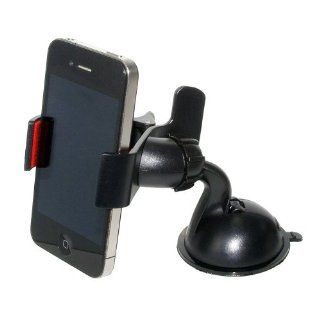Universal Mobile Cell Phone Device Holder Stand   Car Window Dashboard Mount   iPhone 4 5 Galaxy S3 S4 Lumia GPS   Black: Cell Phones & Accessories