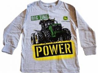 John Deere Boys Long Sleeve " Big Time" T Shirt: Clothing