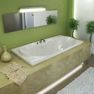 Mountain Home Canopy 36x72 inch Acrylic Air And Whirlpool Jetted Drop in Bathtub