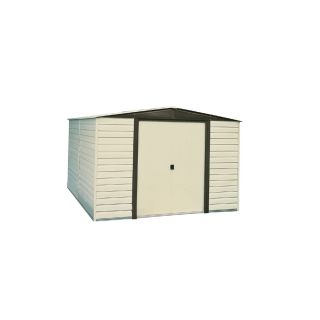 Arrow Vinyl Coated Steel Storage Shed (Common: 10 ft x 8 ft; Interior Dimensions: 9.85 ft x 7.5 ft)