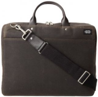 Jack Spade Men's Waxwear Laptop Case, Chocolate, One Size: Messenger Bags: Clothing