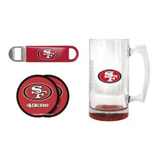 San Francisco 49ers 25oz. Elite Mega Mug, Bottle Opener & Coasters Set  49ers Beer Mug Gift Set : Other Products : Everything Else
