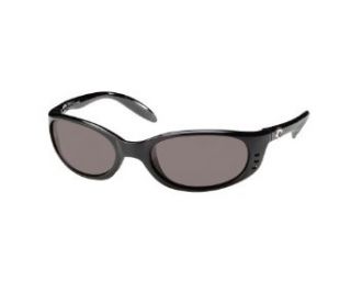 Costa Del Mar Stringer Sunglasses Shiny Black Frame with 580 Silver Mirror Lens: Shoes