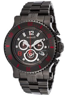 Renato TDGG GU TDGG 5130  Watches,Mens T Rex Diver Chronograph Alarm Gunmetal IP Steel Bracelet, Limited Edition Renato Quartz Watches