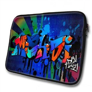"Graffiti Names" designed for Mahdi, Designer 14''   39x31cm, Black Waterproof Neoprene Zipped Laptop Sleeve / Case / Pouch.: Cell Phones & Accessories