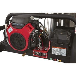 NorthStar Gas-Powered Hot Water Pressure Washer with Honda Engine — 4000 PSI, 4 GPM, Skid Style  Gas Hot Water Pressure Washers