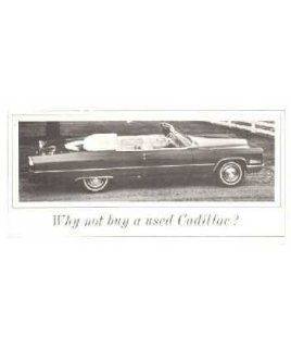 1961 1967 Cadillac Convertible Used Car Sales Folder Literature Piece Dealer: Automotive