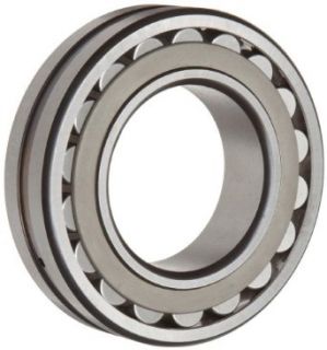 SKF Explorer Spherical Roller Bearing, Straight Bore, Pressed Steel Cage, CN Clearance, Lubrication Groove, 3 Hole Outer Ring, Metric: Industrial & Scientific