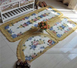 Shop DIAIDI 3PCS Decorative Kitchen Floor Mats Country Kitchen Rugs Afforadable Rugs Fluffy Rugs Blue Floral Bath Rugs at the  Home Dcor Store. Find the latest styles with the lowest prices from DIAIDI