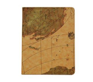 Seabook PU leather ipad case three stand angles Nautical chart case series for ipad 2/3/4: Computers & Accessories