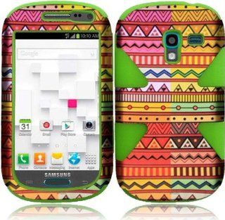 Samsung T599 Galaxy Exhibit ( Metro PCS , T Mobile ) Phone Case Accessory Colorful Craft Dual Protection D Dynamic Tuff Extra Strong Cover with Free Gift Aplus Pouch: Cell Phones & Accessories