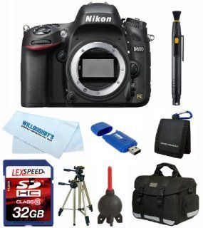Nikon D600 24.3 MP CMOS Full Frame FX Format Digital SLR Camera (Body) + Camera Bag + Tripod + 32GB Memory Card : Digital Slr Camera Bundles : Camera & Photo